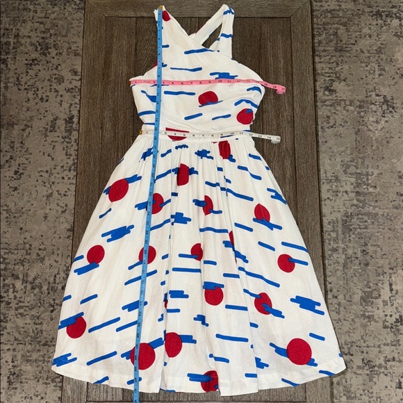 ModCloth Sweet Sunrise Asymmetrical Wrap Midi Dress - Picture 9 of 11